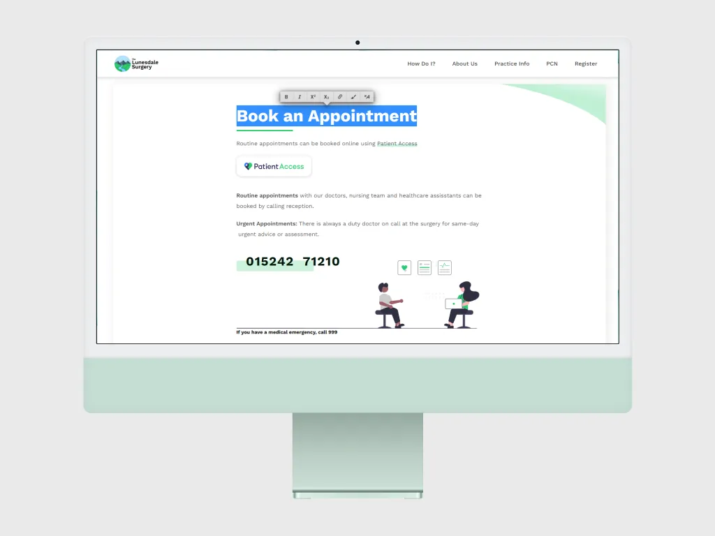 Mockup of Volunteeringo website
